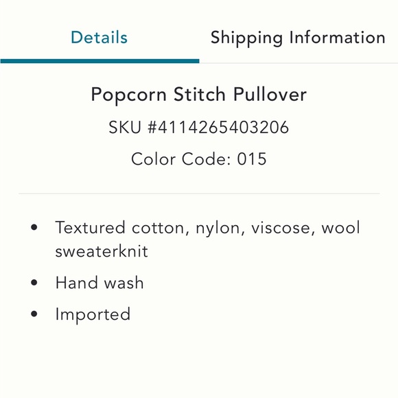 Anthropologie | Sleeping on Snow | popcorn stitch pullover | Small - Picture 4 of 8